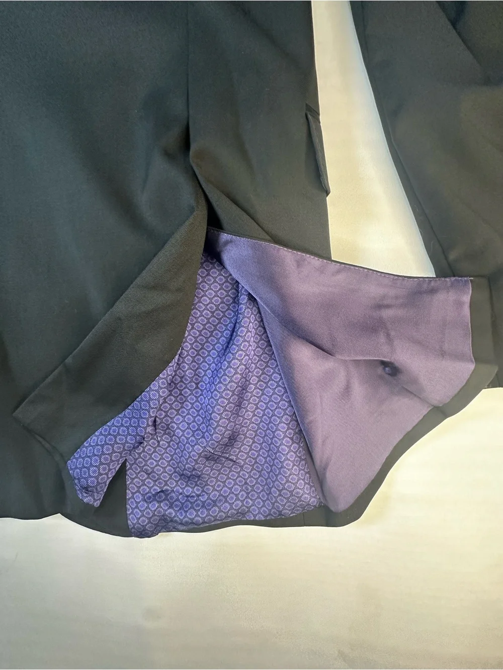 Ted Baker London Black Sport Coat with Purple Lining
